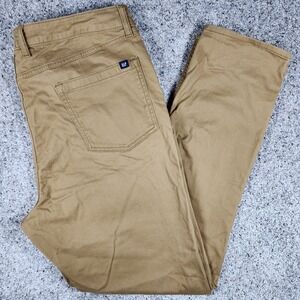 Gap Chino Pants Mens 40x32 Khaki Tan Stretch 5-Pocket Straight Leg Excellent